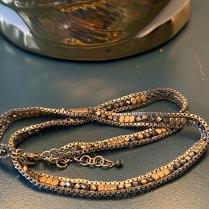 Elegant Silver and Gold Women's wrap bracelet